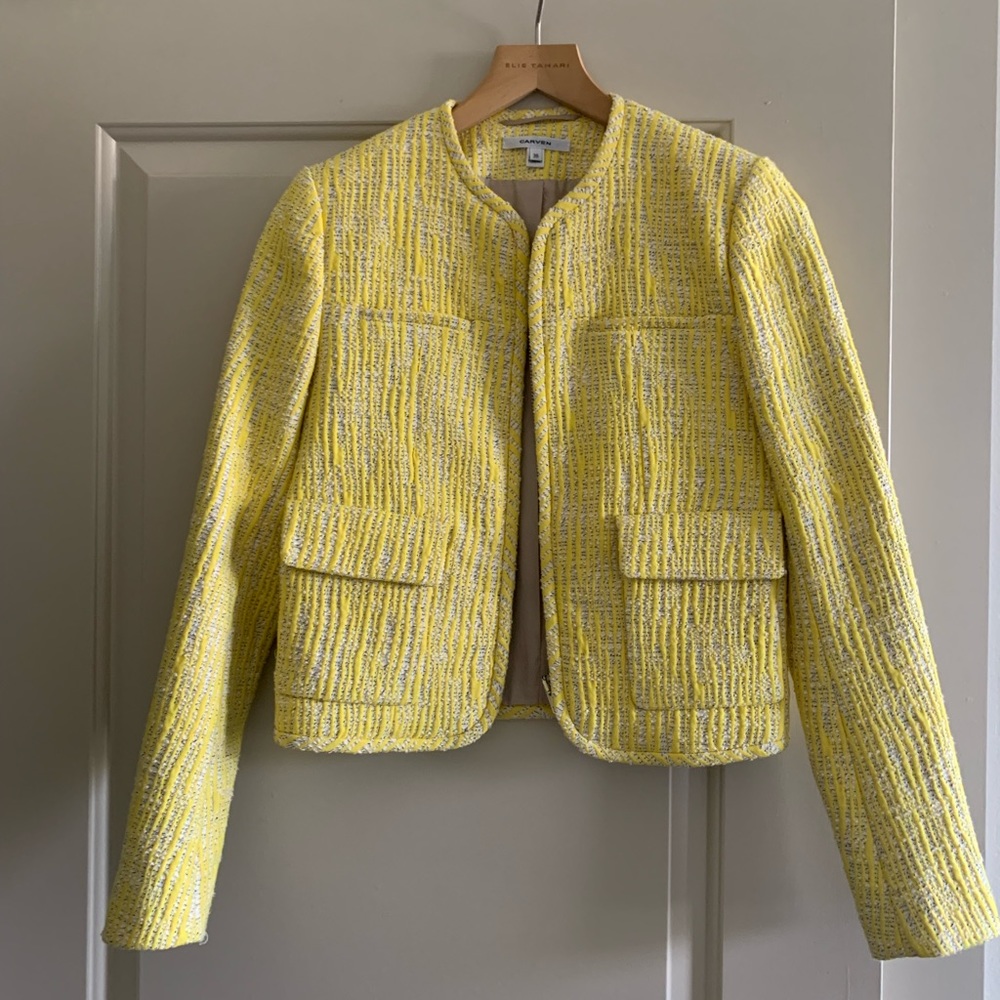 Carven blazer yellow size Small